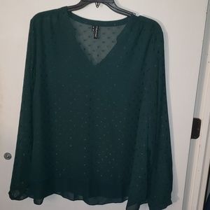 Maurices Hunter Green blouse